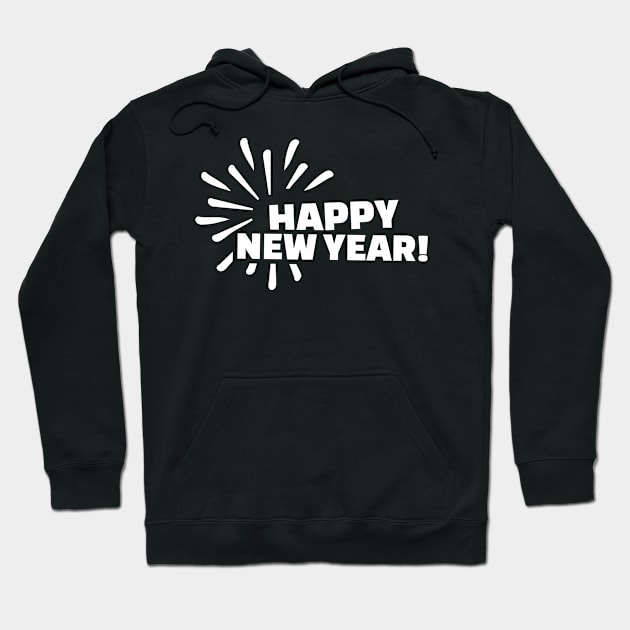 Happy New Year Hoodie by Designzz